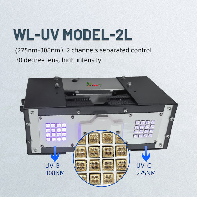 High Power UV Light 275nm+310nm 200w
