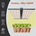 SunFlux 8bar 1000W Spectrum Adjustable with 3 Channels Control