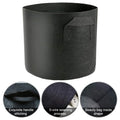 10 Gallon 16″ x 12″ With Handle Black Woven Bag